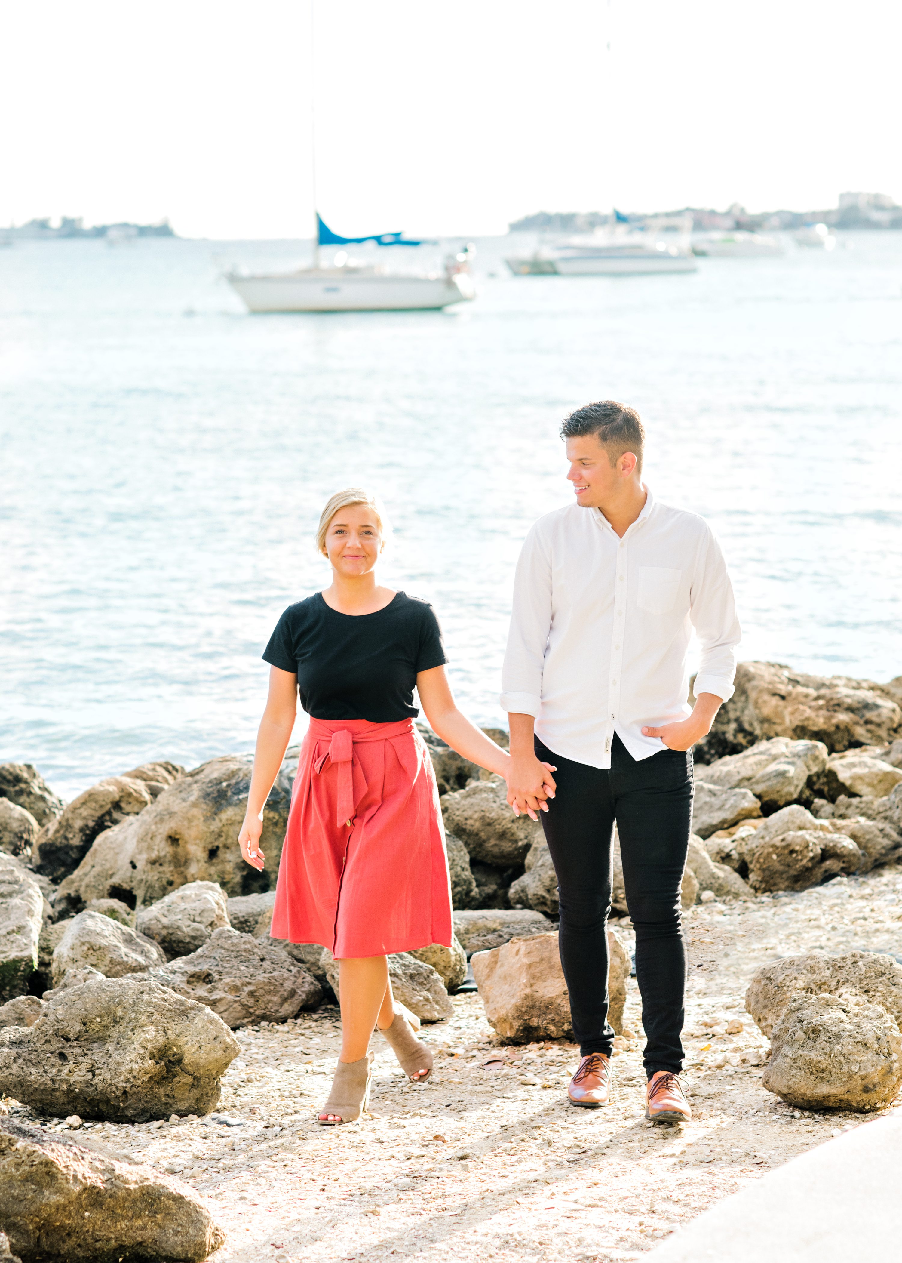 marina jack,florida engagement session
