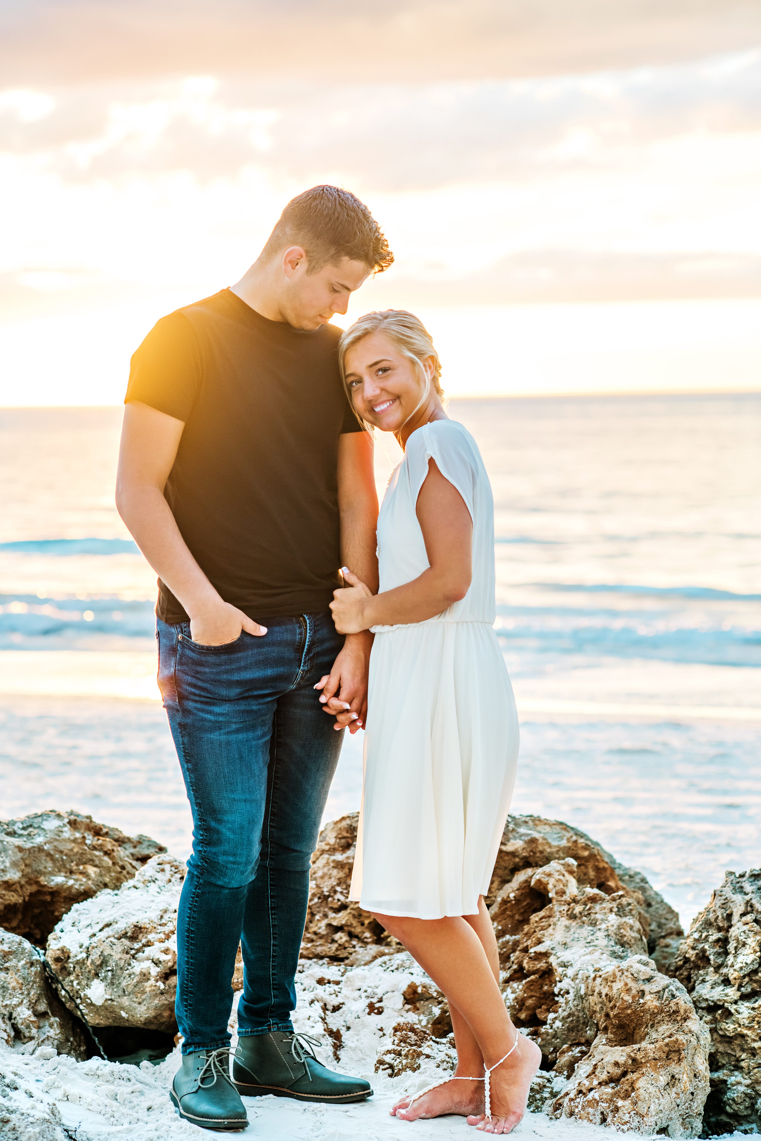 Siesta Key Engagement  Session,beach engagement