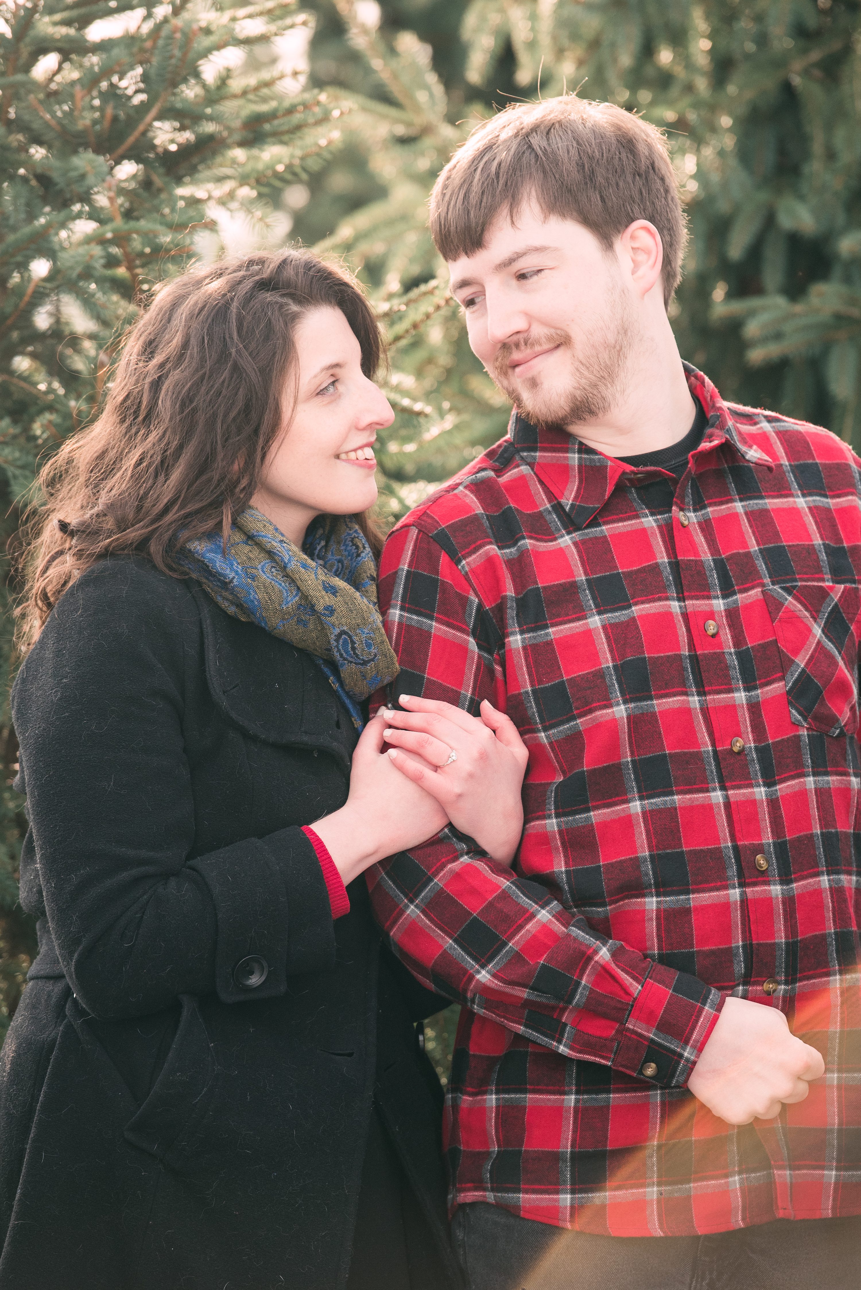 engagement, black and red shoot