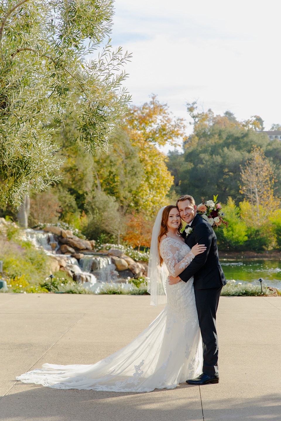 sachin and babi light blue dress Elegant & romantic outdoor wedding in San Diego main image 0