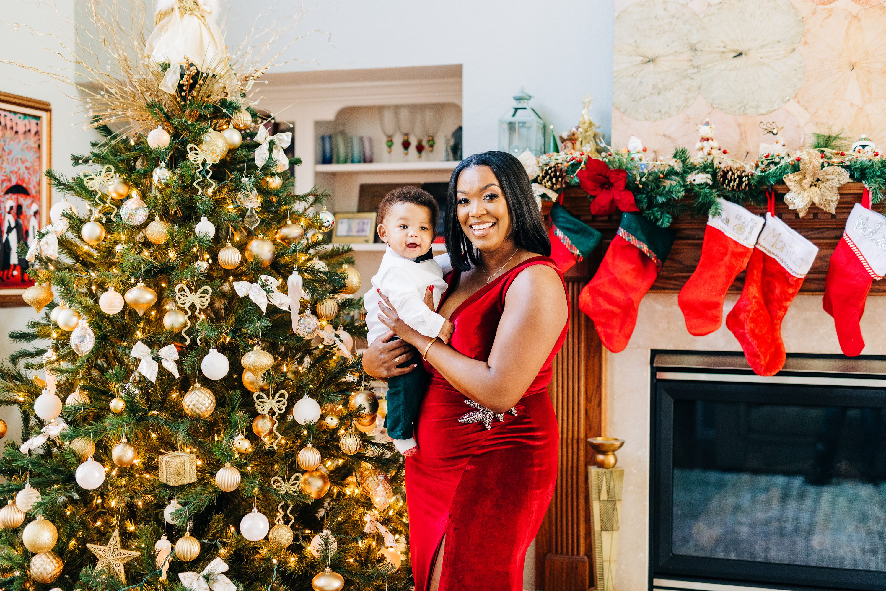 red dress christmas family photos Family Christmas Photos