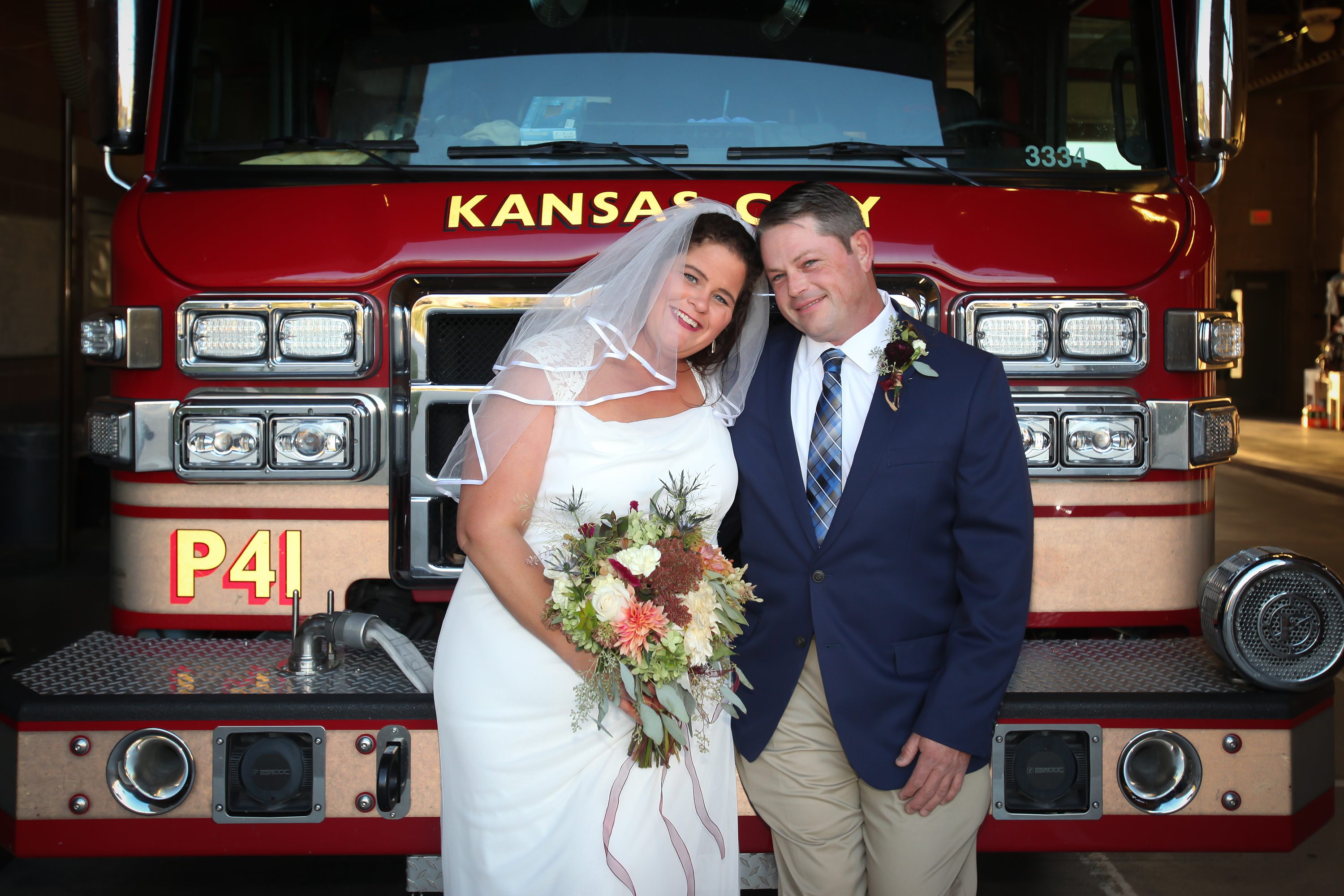 Kansas City Missouri,firefighter wedding