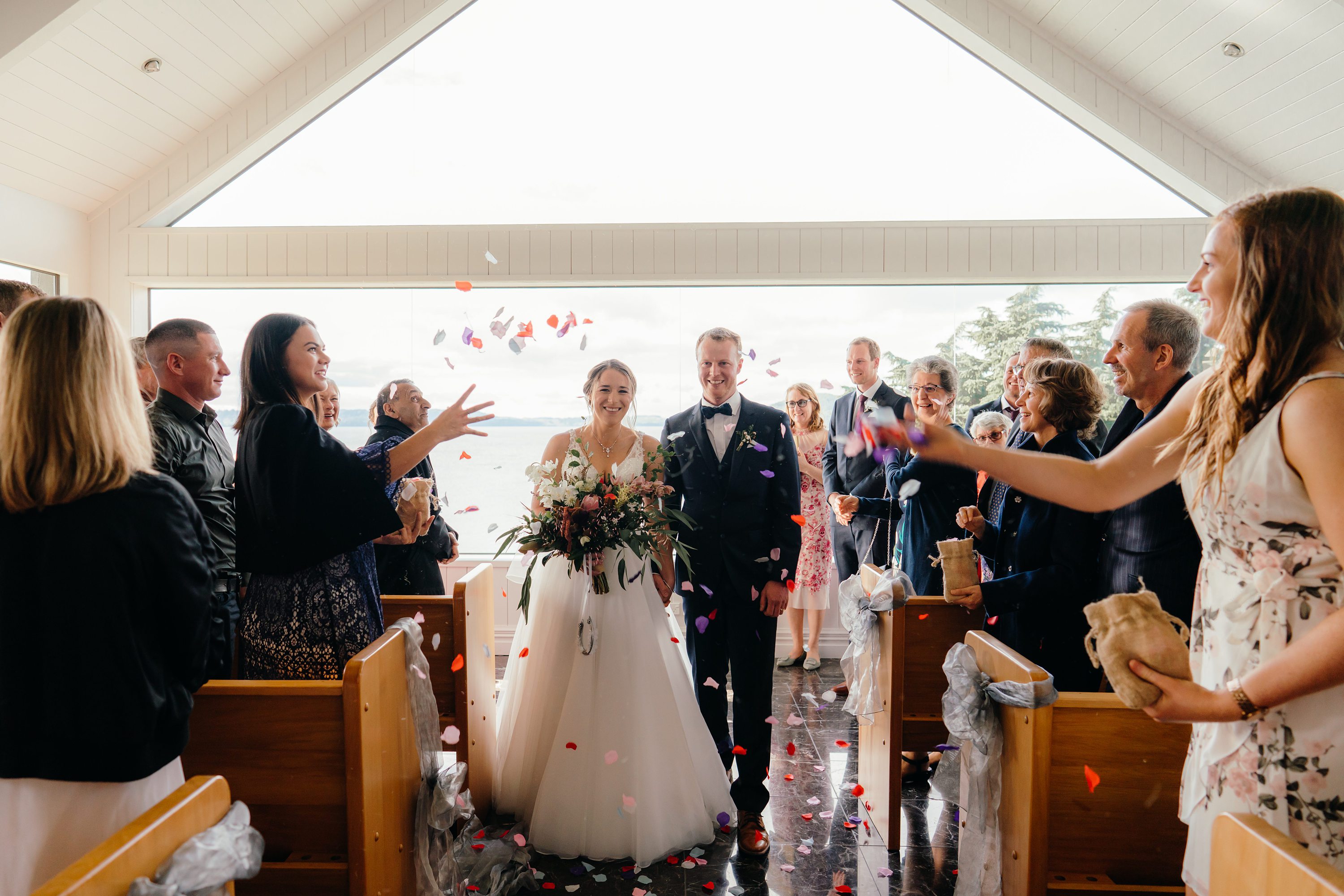 Winter Wedding,Peppers on the Point Lake Rotorua