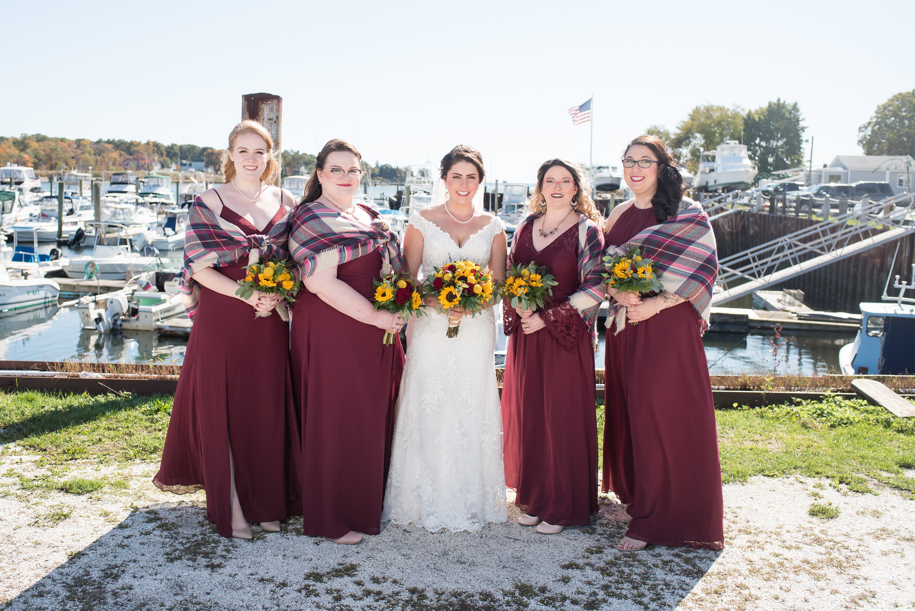 Wrentham Wedding Photographer,Warwick Rhode Island Wedding,Azazie,Demetrios Bride,Burgandy Bridesmaid Dresses,Plaid Wedding Shawl