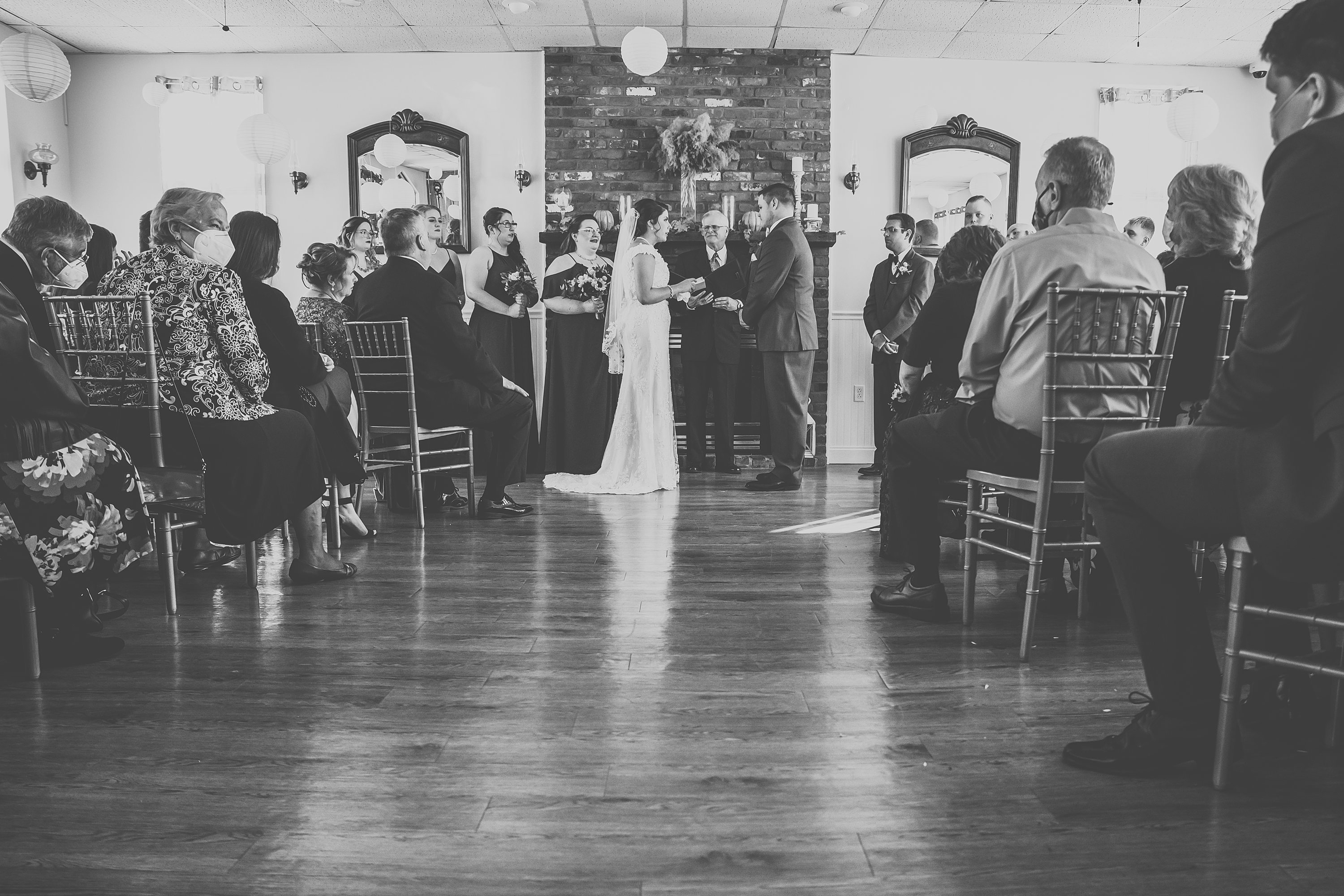 Fall wedding in New England,Harbor Wedding