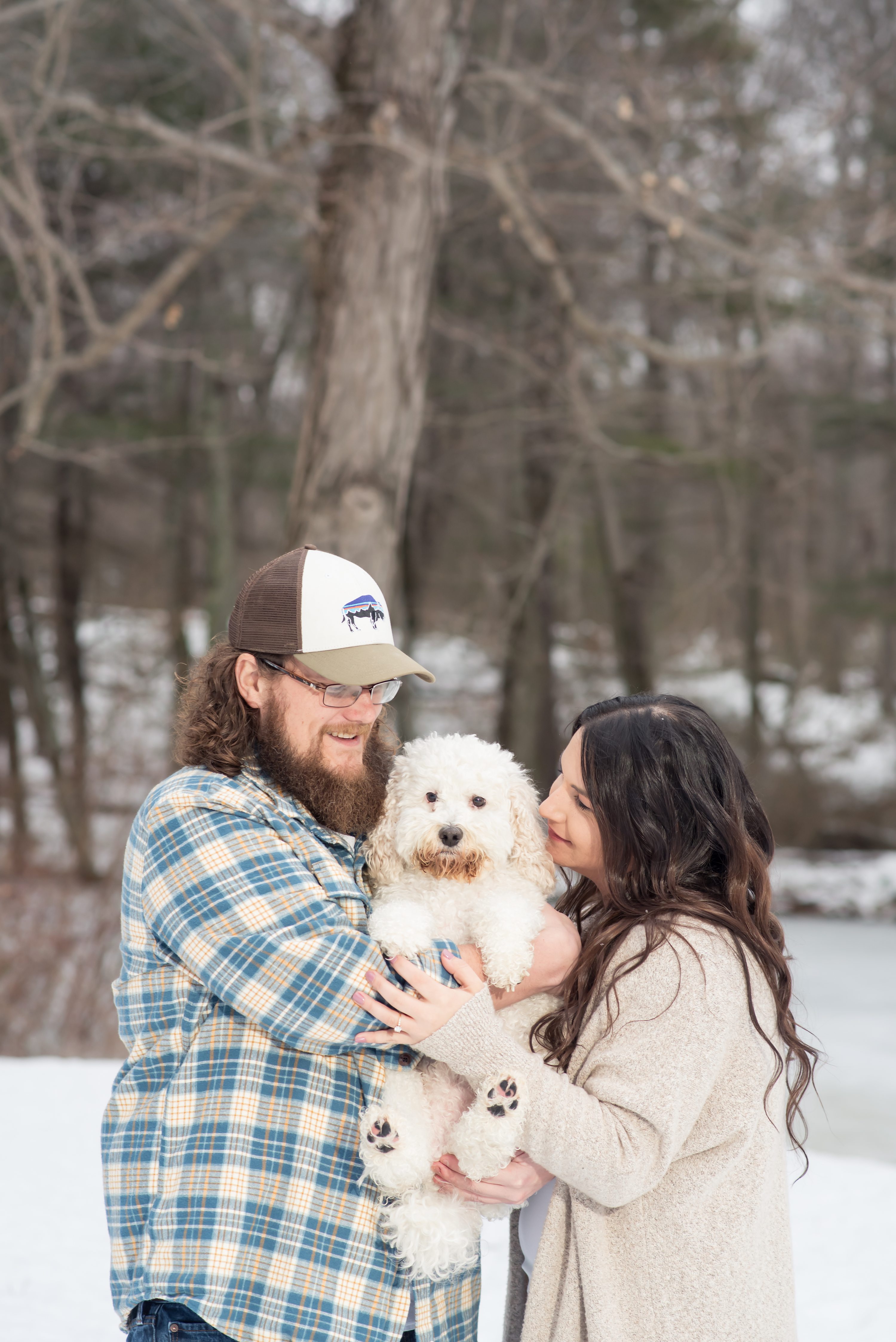 Rhode Island Wedding Photographer,Norton Photographer,Engagement Session with dog,Incorporating Dogs at Engagement Session,Massachusetts Engagement Photographer