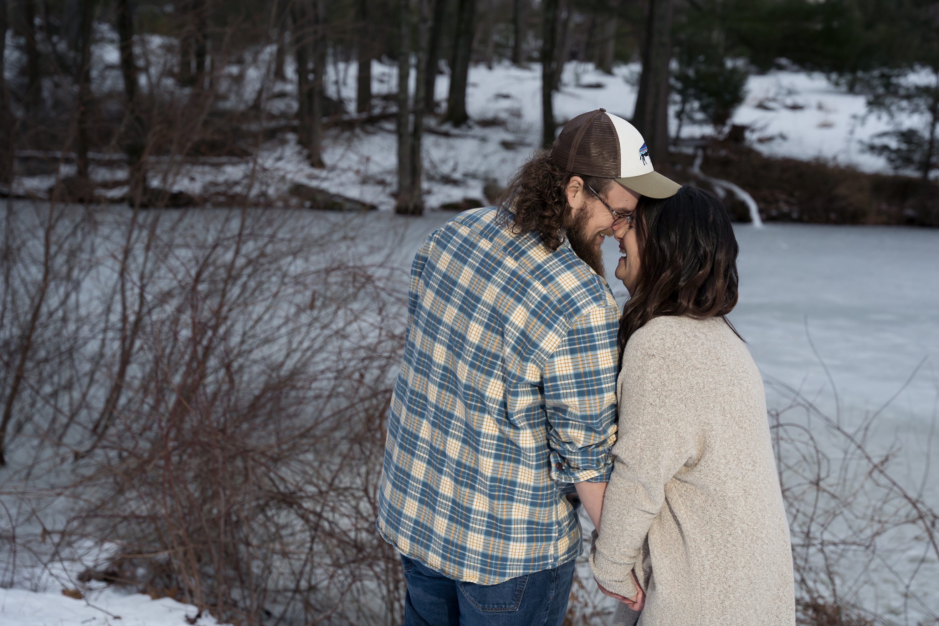 Sharon Wedding Photographer,Massachusetts Wedding Photographer,Engagement Session by a Pond,Winter Engagement Session,TerryDiddle Farm Wedding,Rehoboth Wedding Photographer