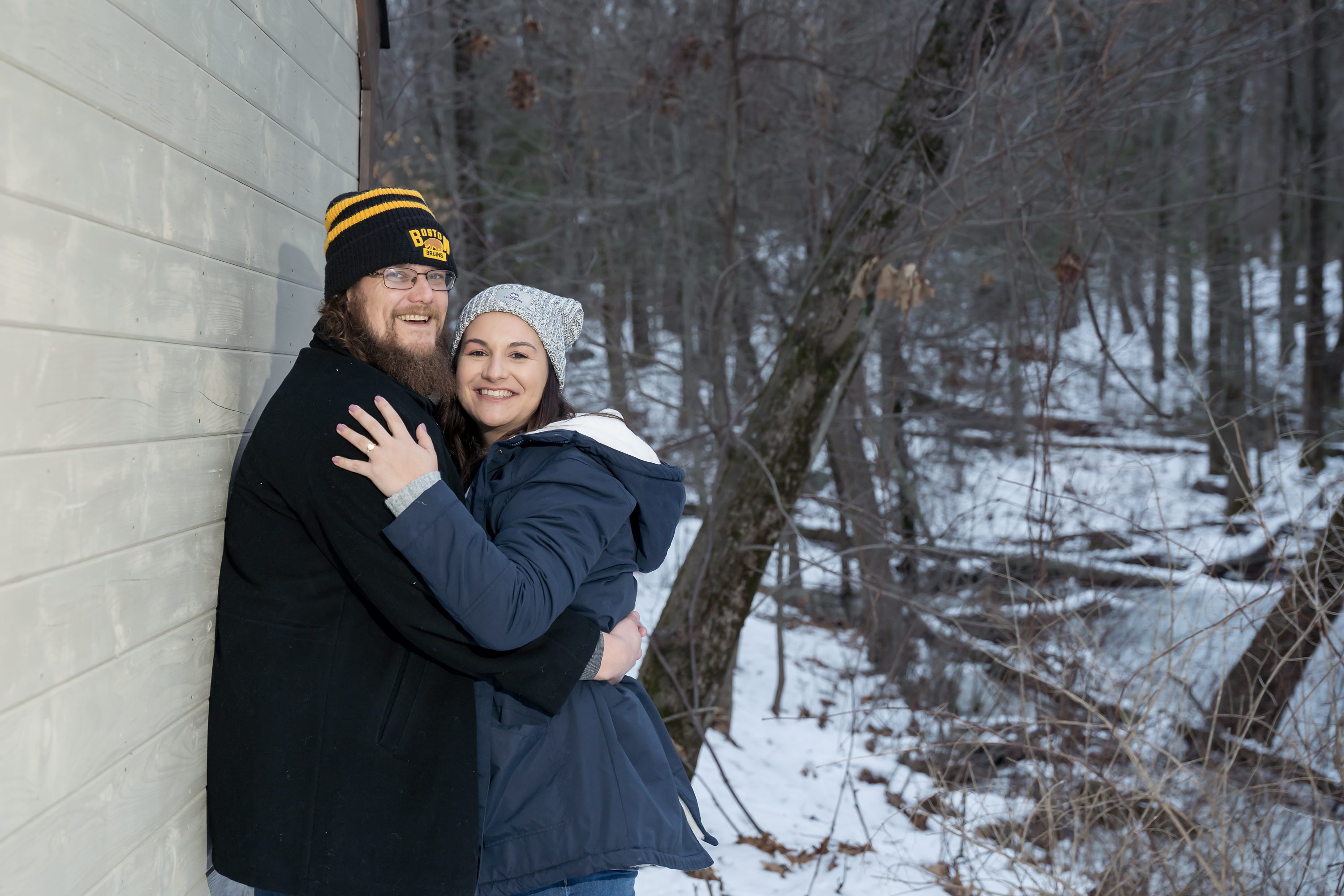 Maureen Russell Photography,Plymouth Wedding Photographer,Fun in the Snow at Engagement Session,Boston Engagement Photographer,Cape Cod Wedding Photographer