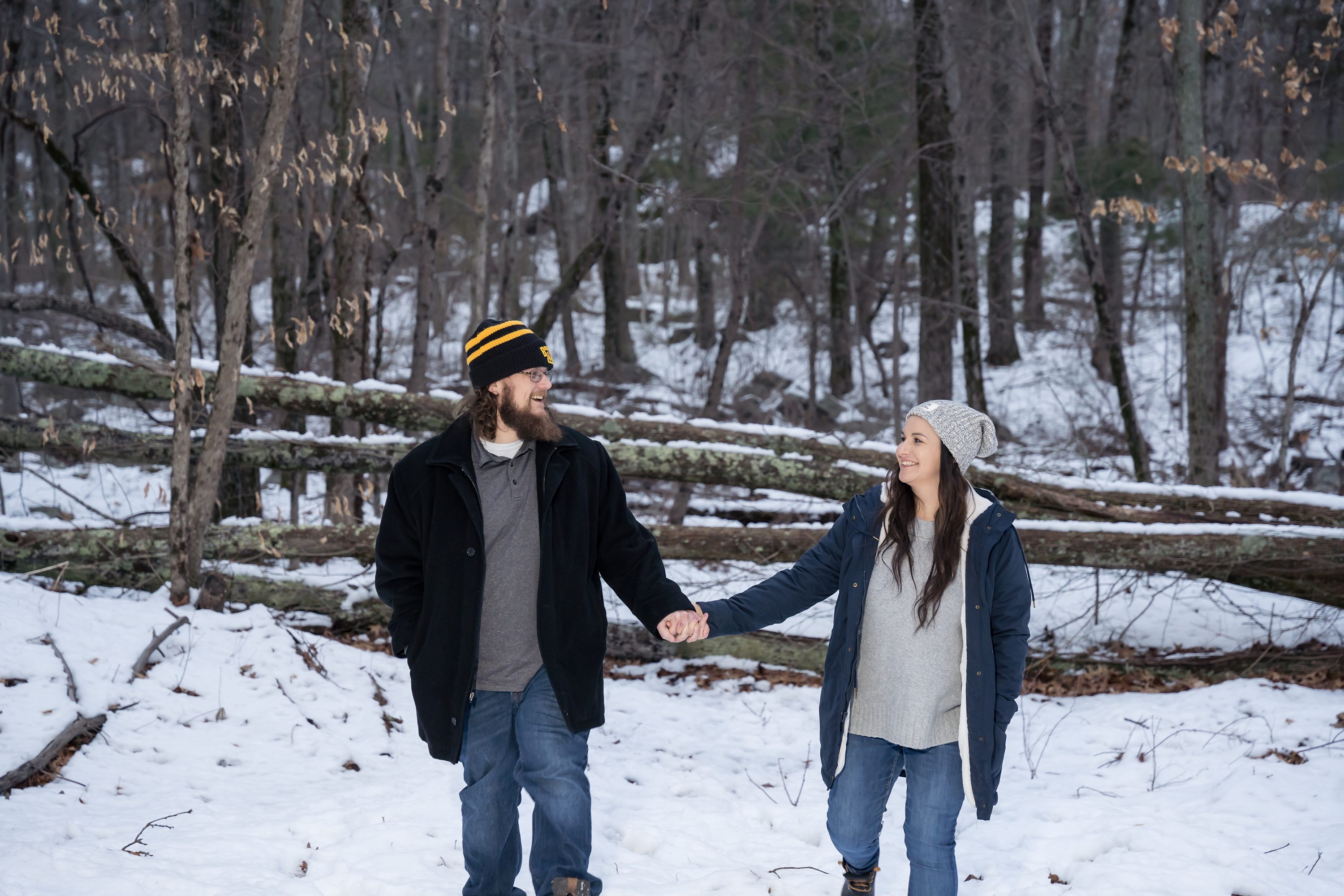 Sharon Wedding Photographer,Providence Wedding Photographer,Fun in the Snow at Engagement Session