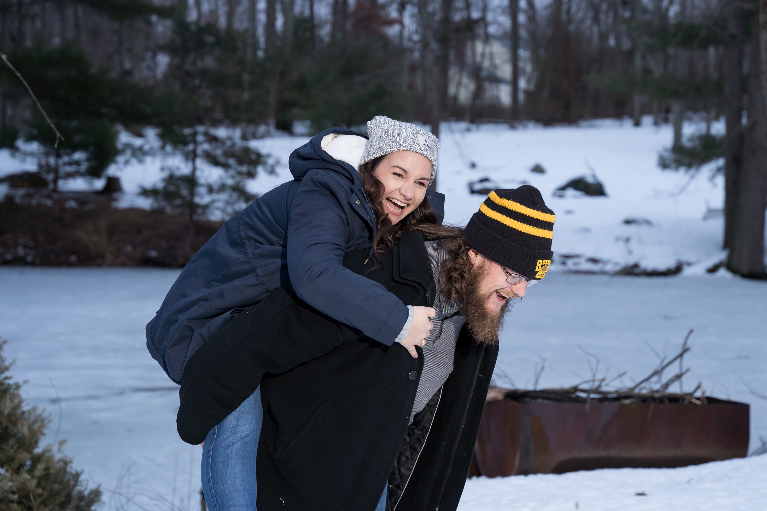 Rhode Island Wedding Photographer,Cape Cod Wedding Photographer,Fun in the Snow at Engagement Session,Cute Engagement Images,How to have fun at engagement session