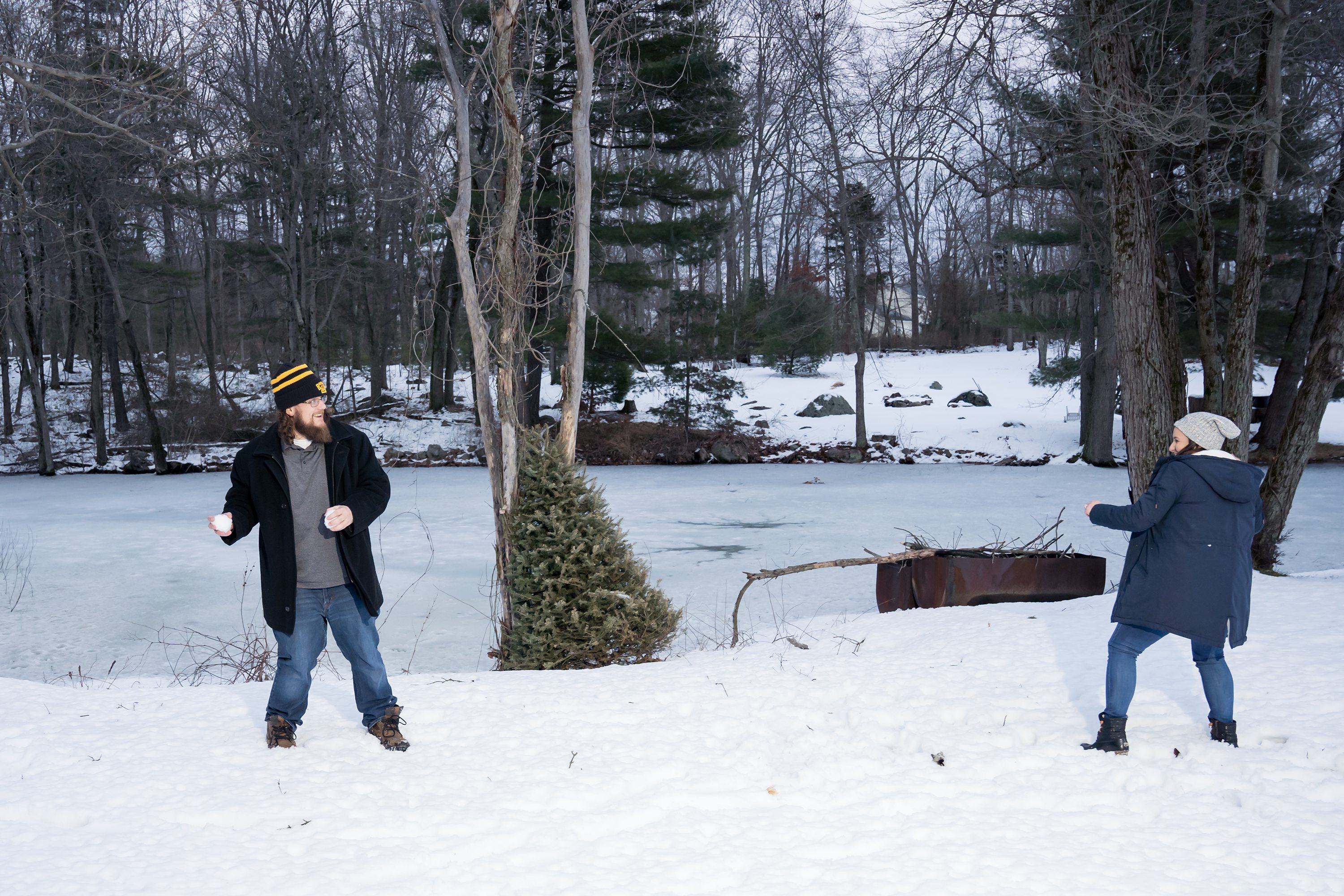Southcoast Wedding Photographer,Maureen Russell Photography,Snowball Fight at Engagement Session,Snowy Engagement Session,Winter Engagement Session,South Shore Engagement Photographer,Massachusetts Engagement Photographer