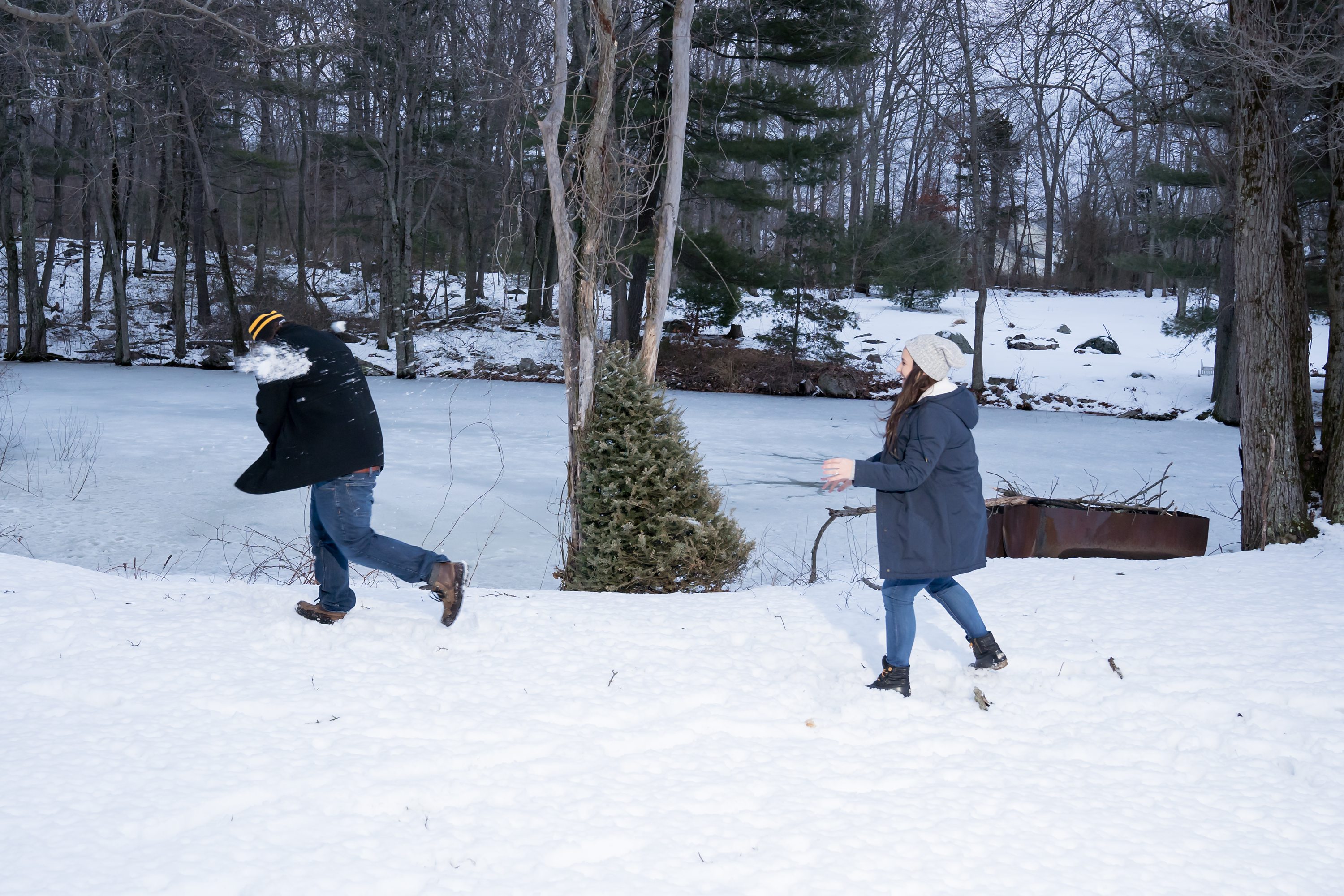 Wrentham Wedding Photographer,Maureen Russell Photography,Snowball Fight at Engagement Session,Snowy Engagement Session,Winter Engagement Session,South Shore Engagement Photographer,Massachusetts Engagement Photographer