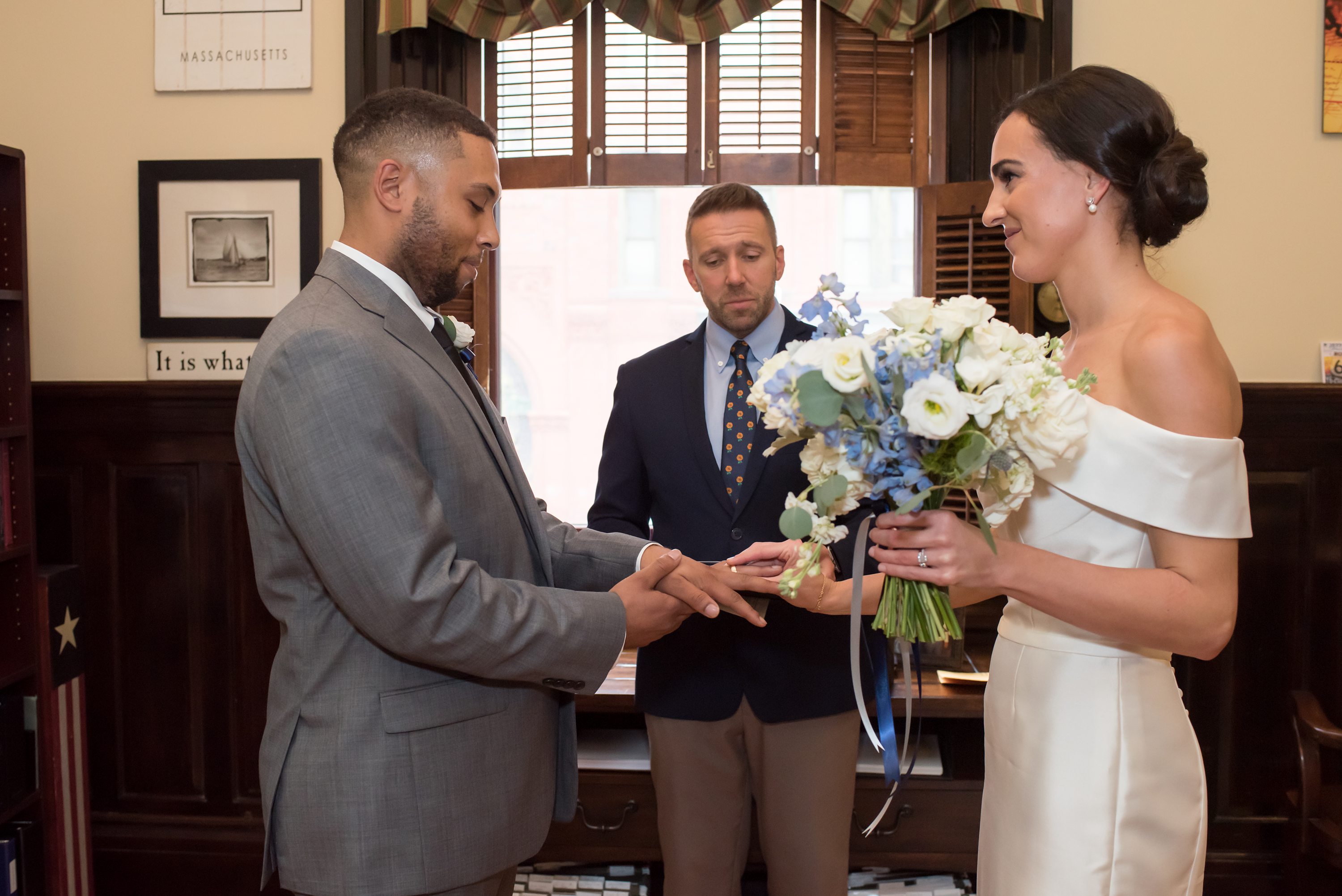 Rhode Island Wedding Photographer,Plymouth Wedding Photographer,New Bedford City Hall,City Hall Wedding,City Hall Elopement,New Bedford City Hall Elopement,New Bedford Wedding,Intimate backyard wedding,Intimate backyard elopement,Providence Public Library Wedding,Russell Morin Catering