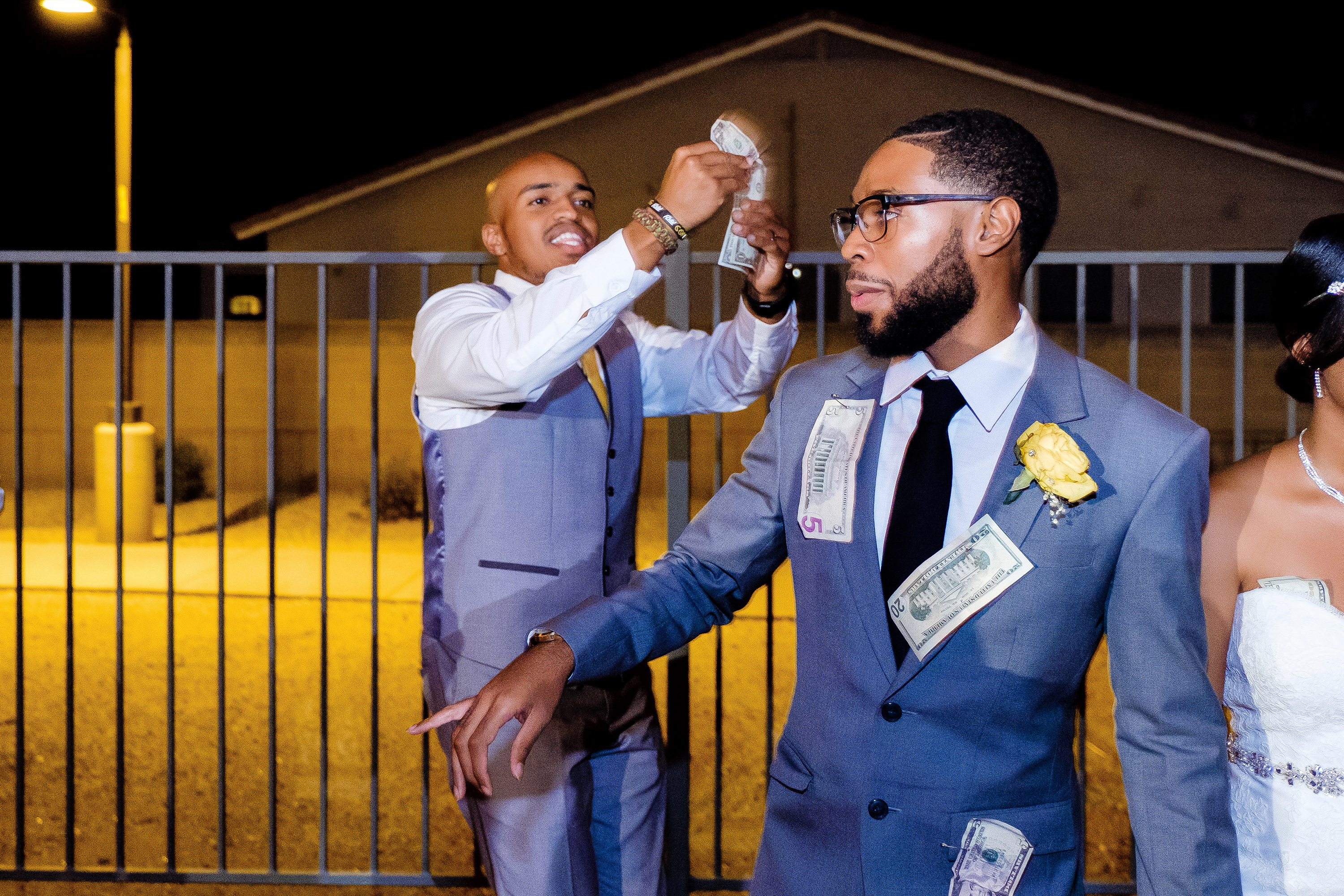 Money dance at a wedding