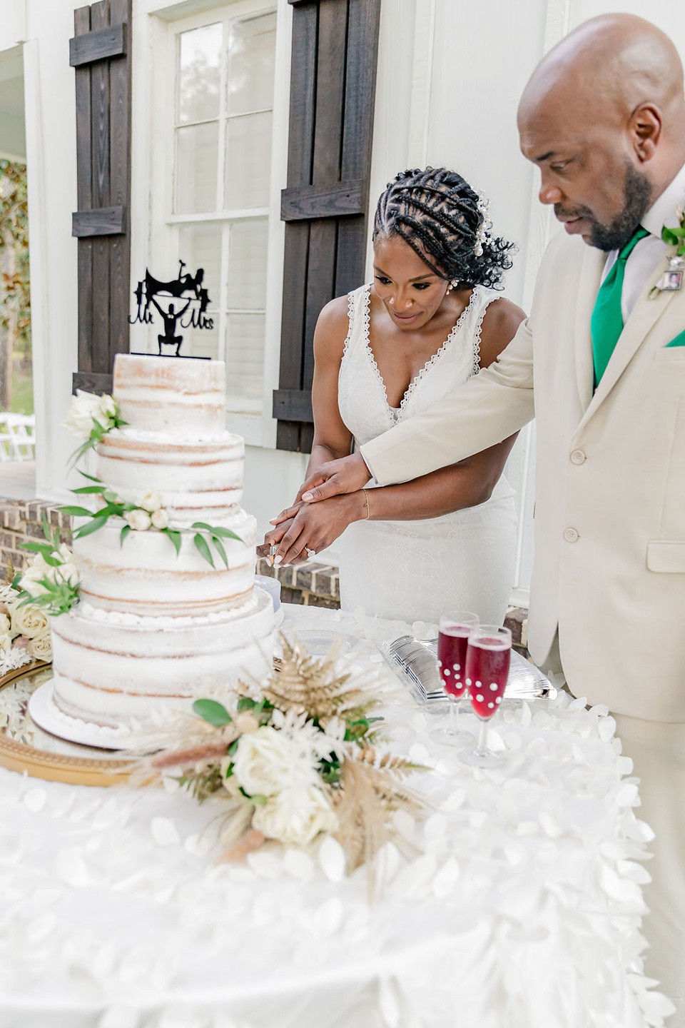 MS Outdoor Home Wedding collinsville ms wedding