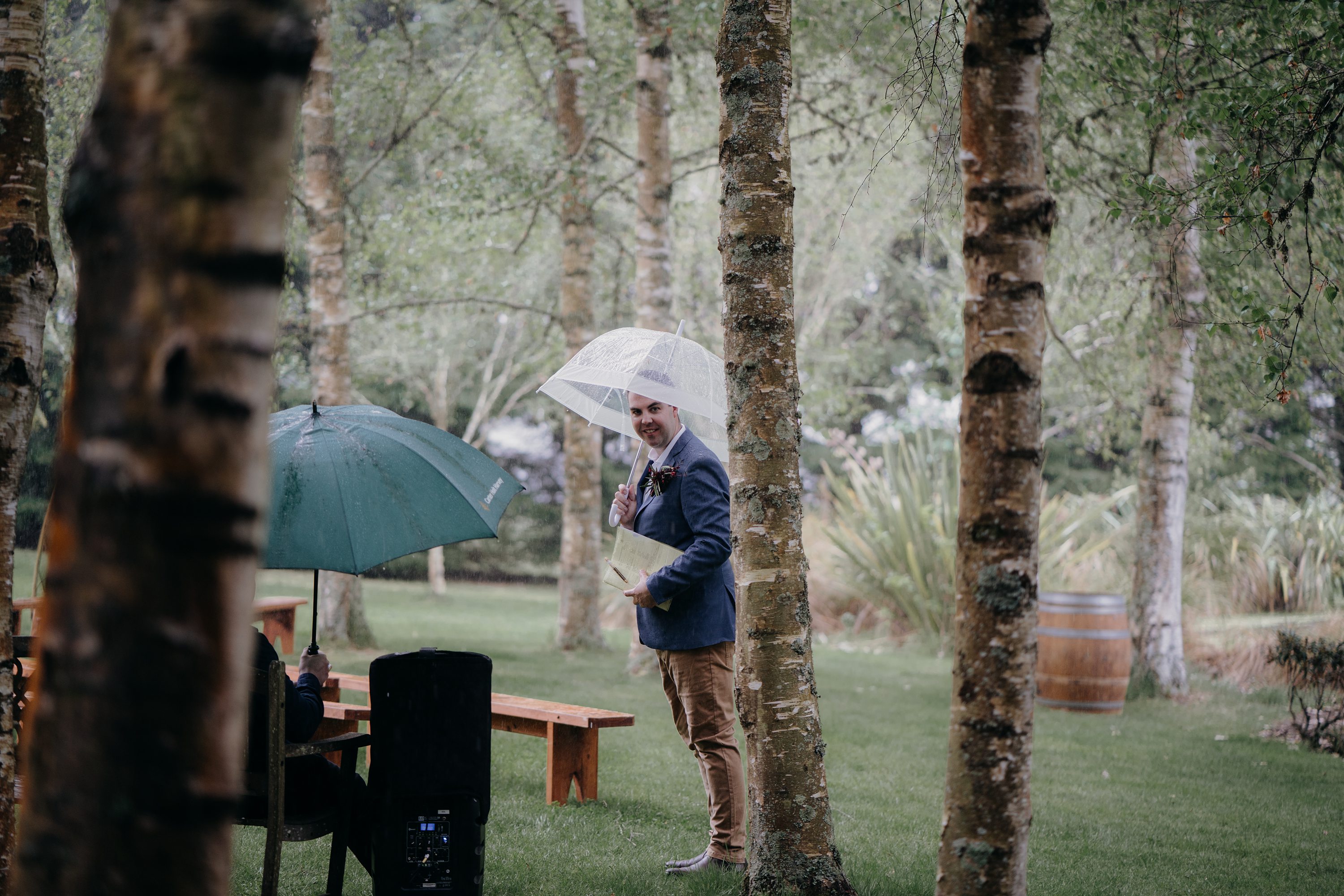 Rainy wedding,Taupo Wedding