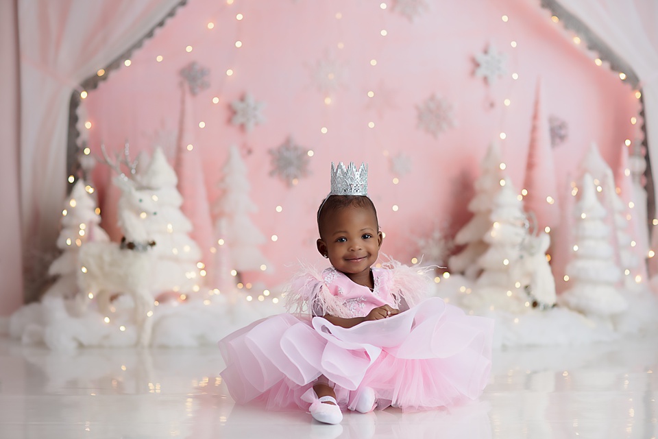 Winter Wonderland Cake Smash in Naperville Chicago first birthday photos,alice in wonderland cake smash boy