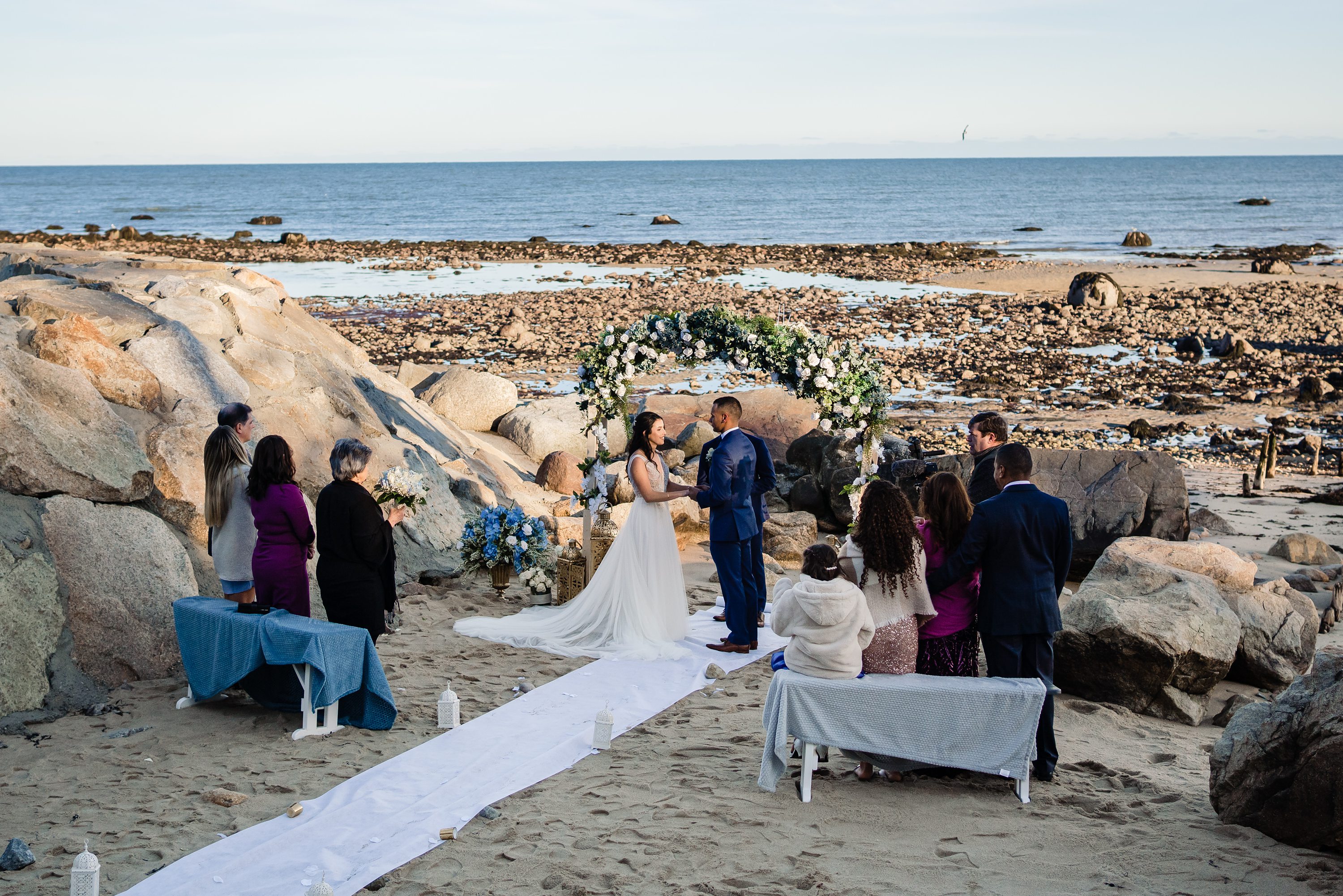 southern nh wedding photographer,massachusetts wedding photographer,beach micro wedding