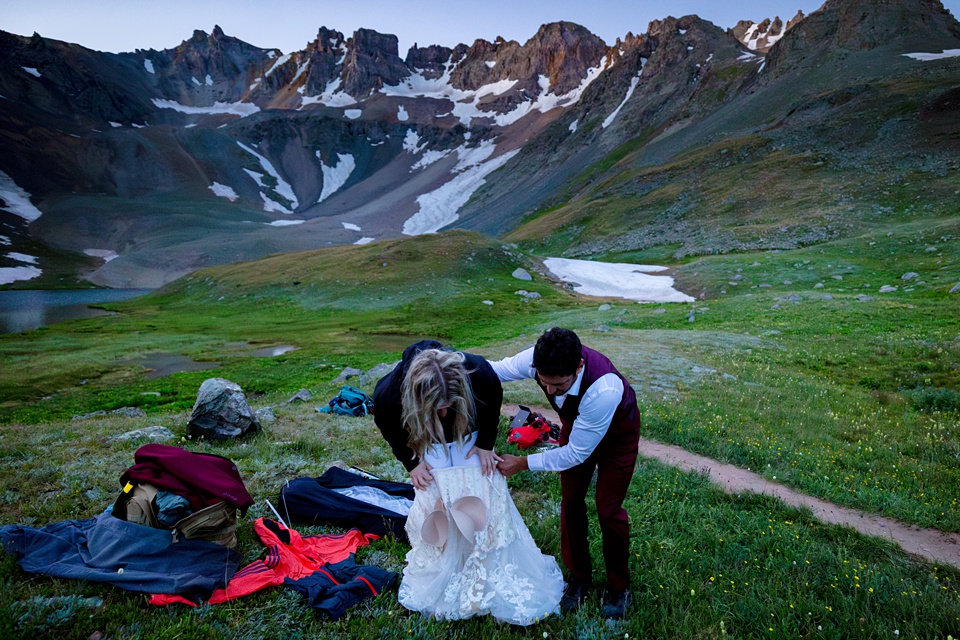 colorado elopement photographer,blue lakes colorado elopement
