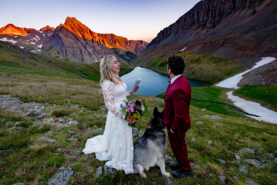 telluride elopement photographer,blue lakes