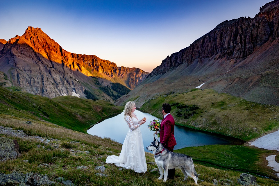 blue lakes colorado elopement photographer,telluride elopement photographer