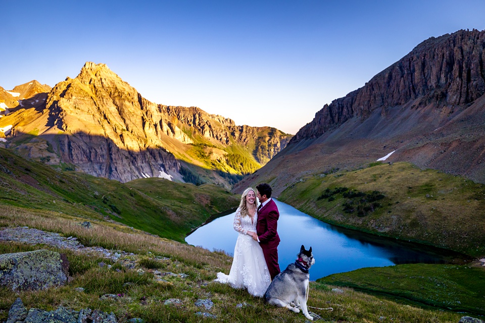 san juan mountain elopement,blue lakes colorado