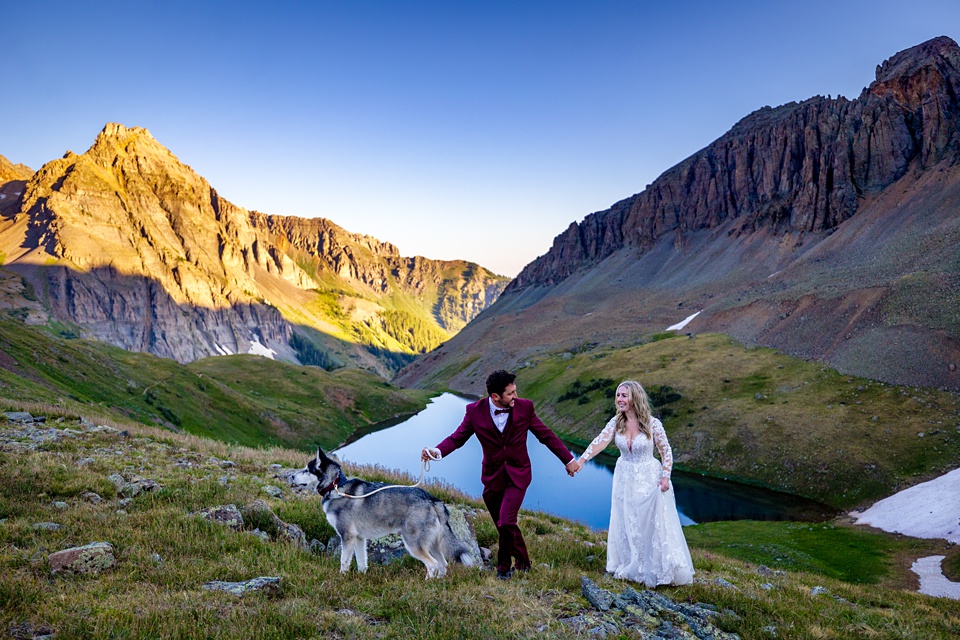 colorado elopement photographer,blue lakes