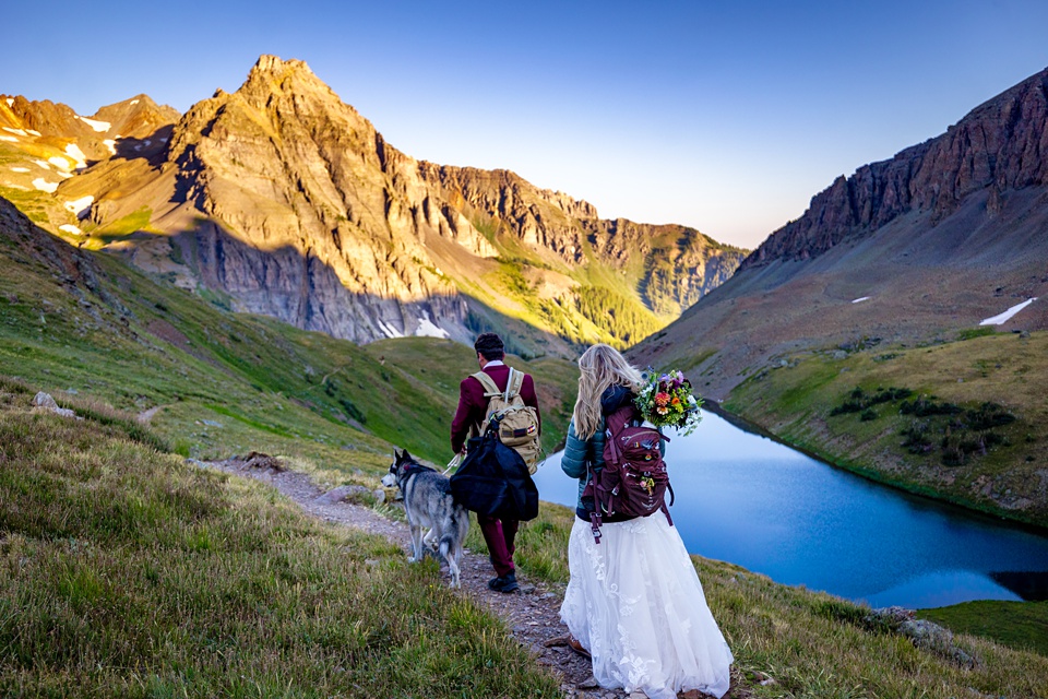 telluride elopement photographer,blue lakes colorado elopement