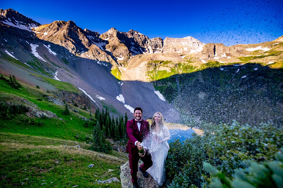 blue lakes colorado elopement,blue lakes ridgway