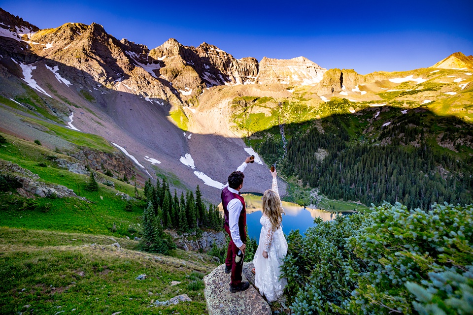 blue lakes,blue lakes colorado elopement photographer