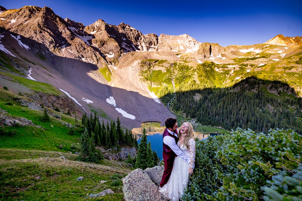 blue lakes colorado,colorado elopement photographer