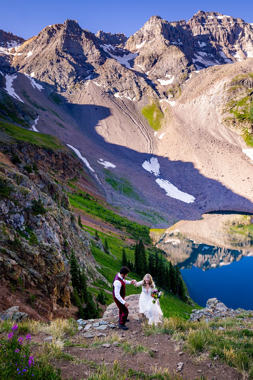 colorado elopement photographer,blue lakes colorado