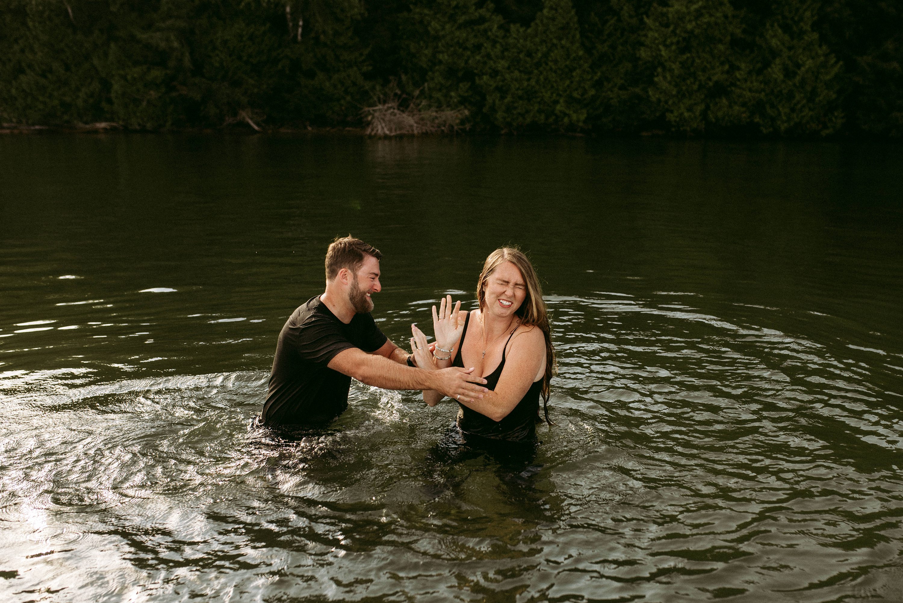 engagement session on a boat