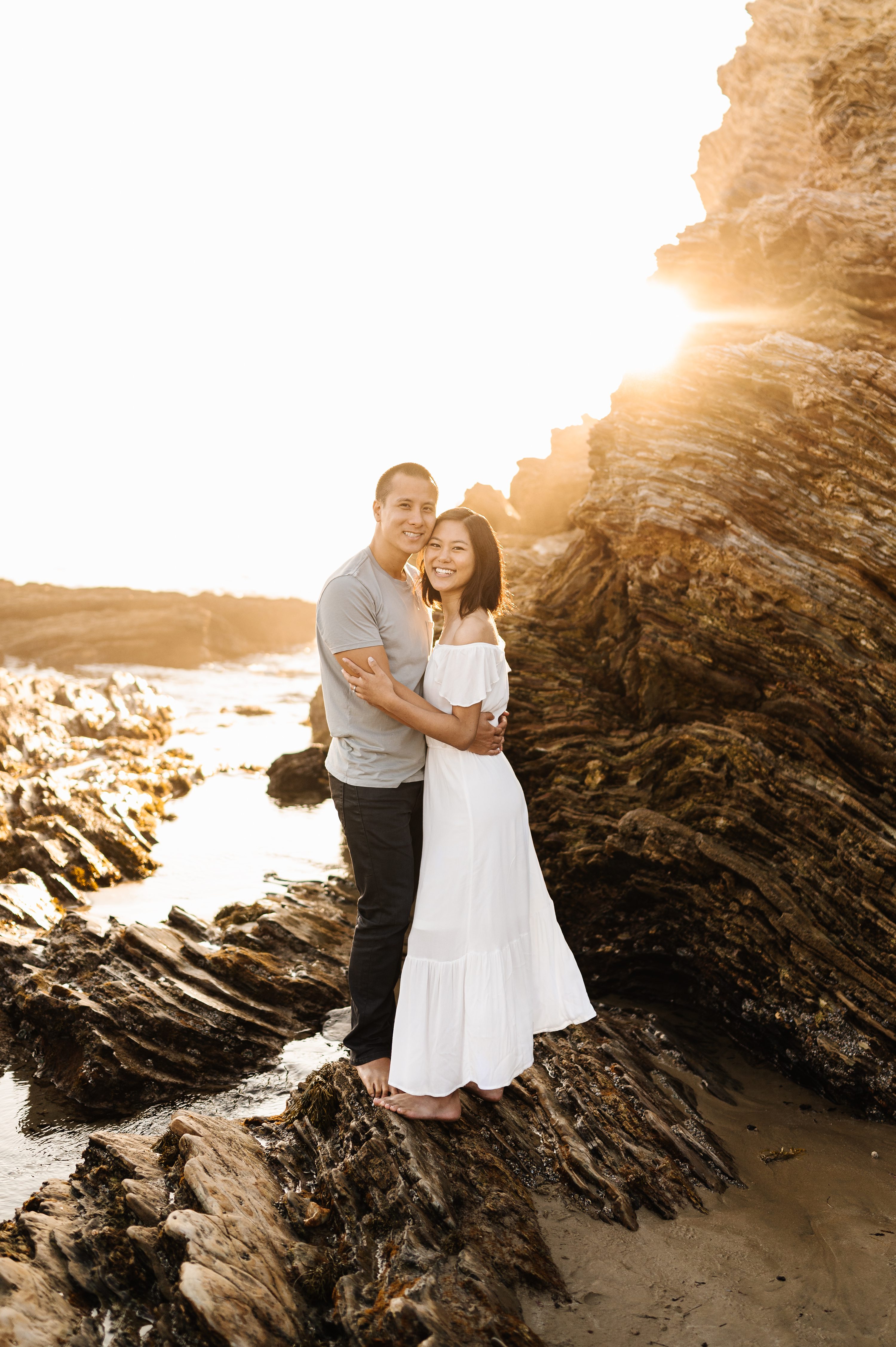 crystal cove family photos,affordable orange county engagement photographer