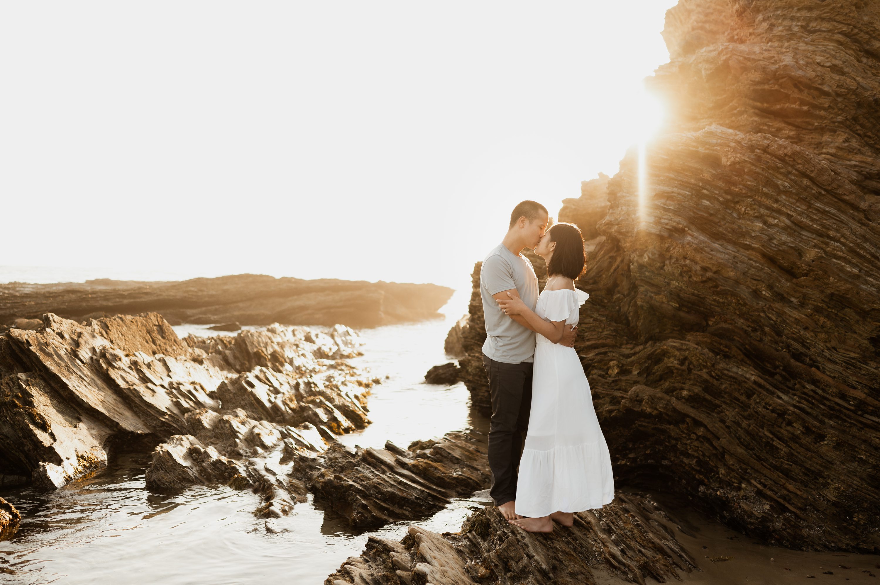 crystal cove engagement photos,affordable orange county engagement photographer