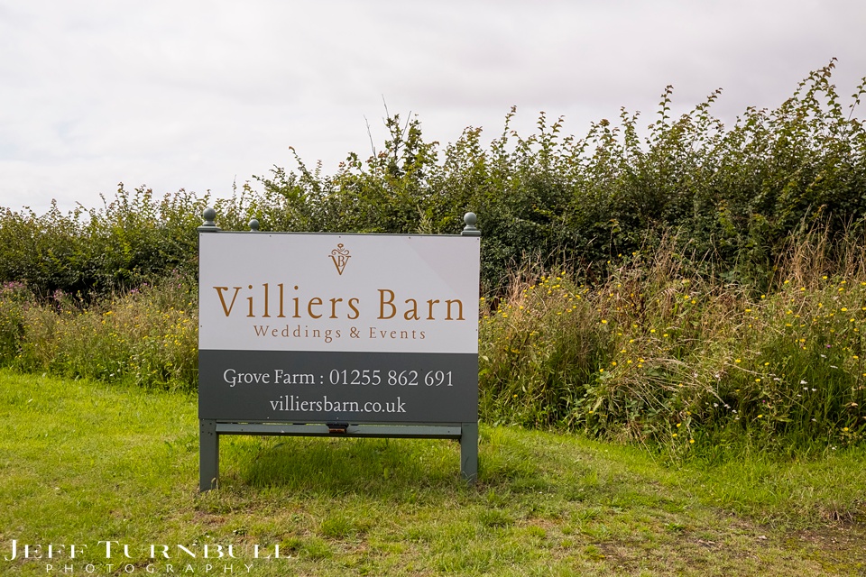Summer Wedding,Villiers Barn Wedding Venue Sign