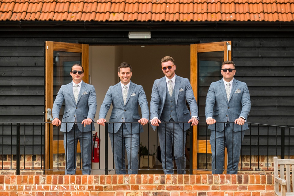 Essex Barn Wedding,Villiers Barn Wedding Venue,Groom Outside Villietrs Barn