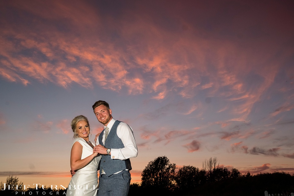 Essex Barn Wedding,Essex Wedding Venue,Sunset at Villiers Barn Wedding Venue