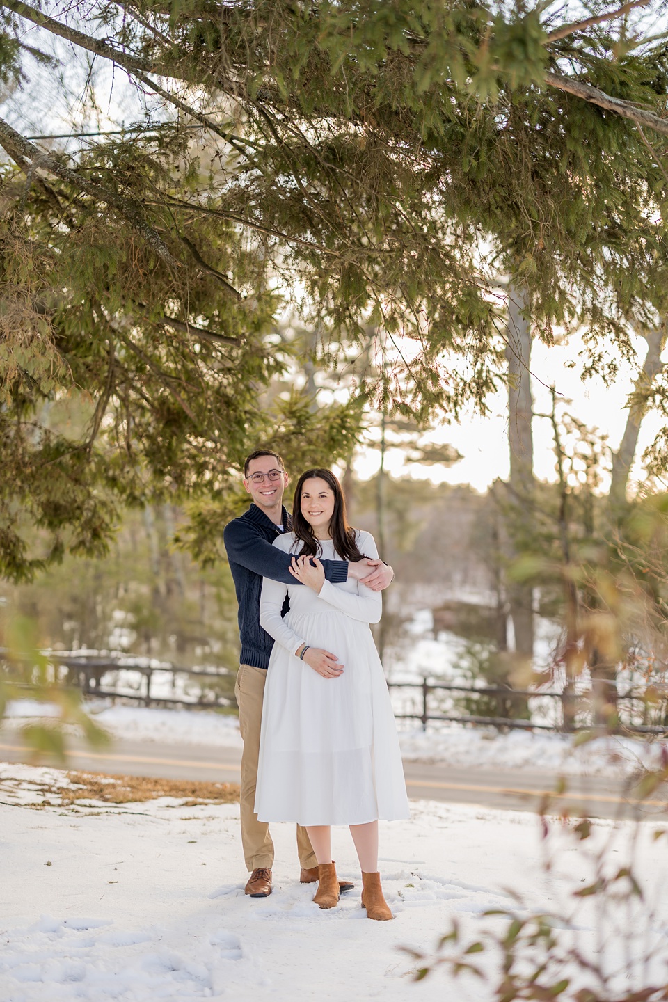 sachin and babi light blue dress Winter Engagement Photo Shoot| Boston Engagement Photographer