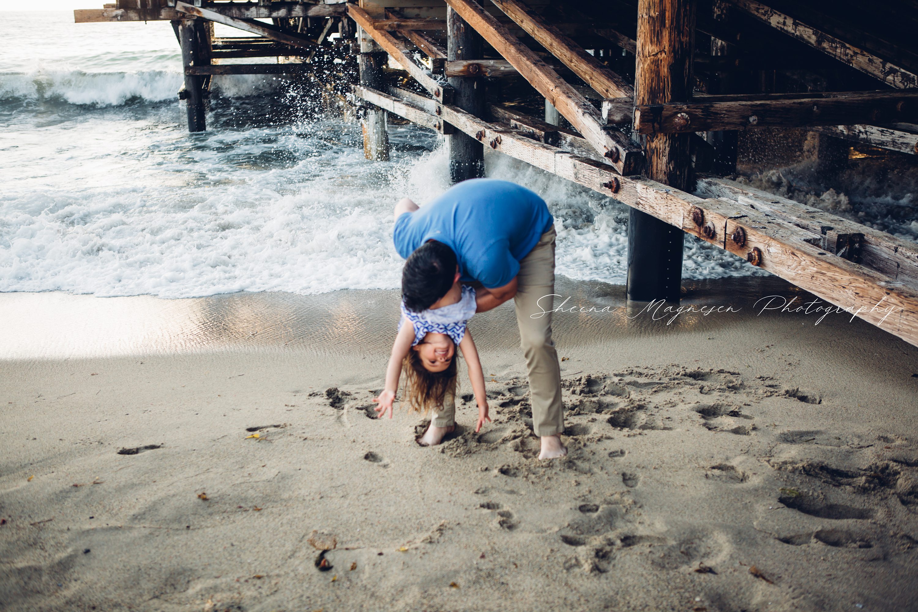 Southern California Beach Family Session with Sheena Magnesen Photography,Sunset Beach Session