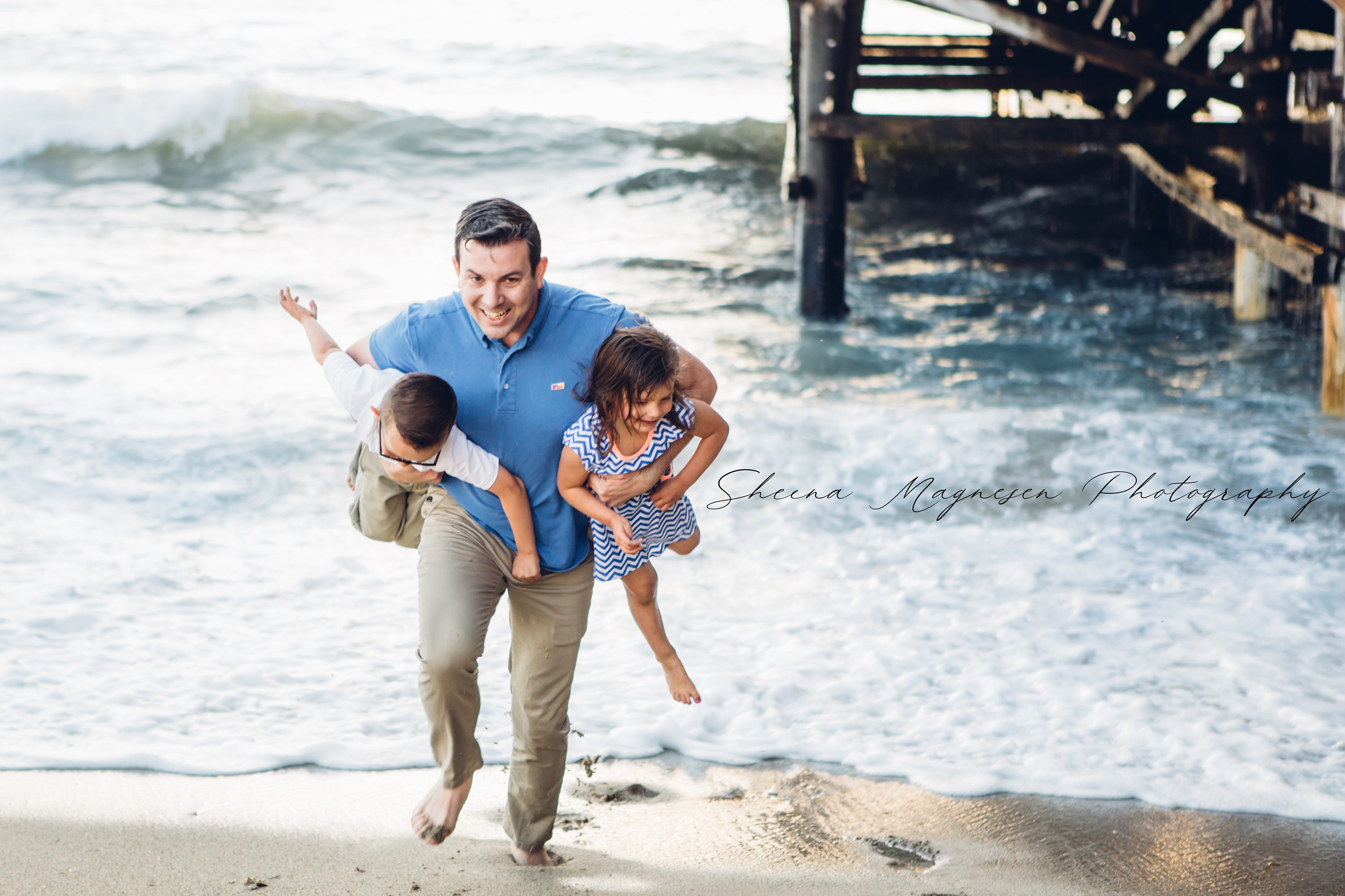 Southern California Beach Family Session with Sheena Magnesen Photography,Sunset Beach Session