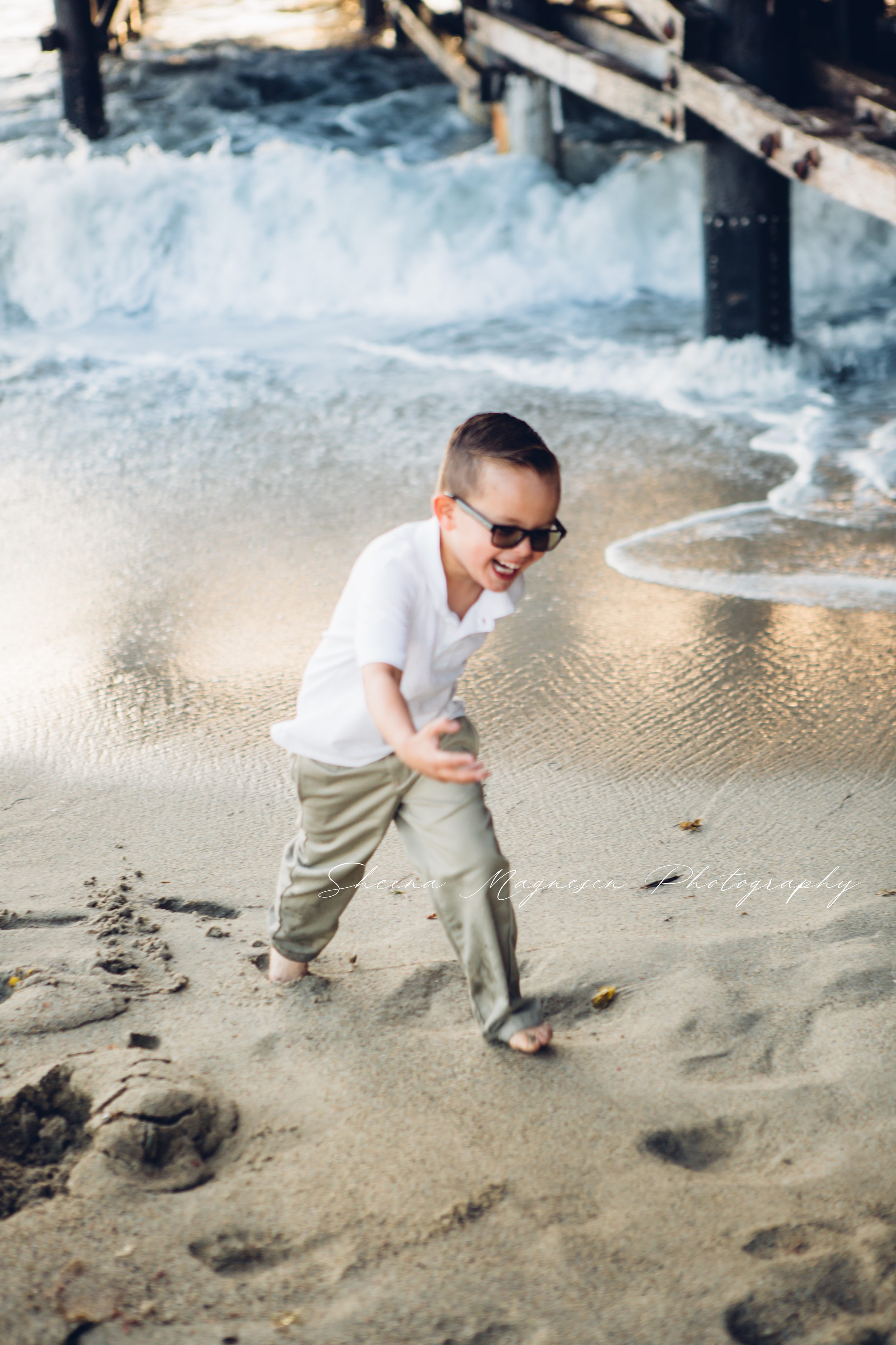 Southern California Beach Family Session with Sheena Magnesen Photography,Sunset Beach Session