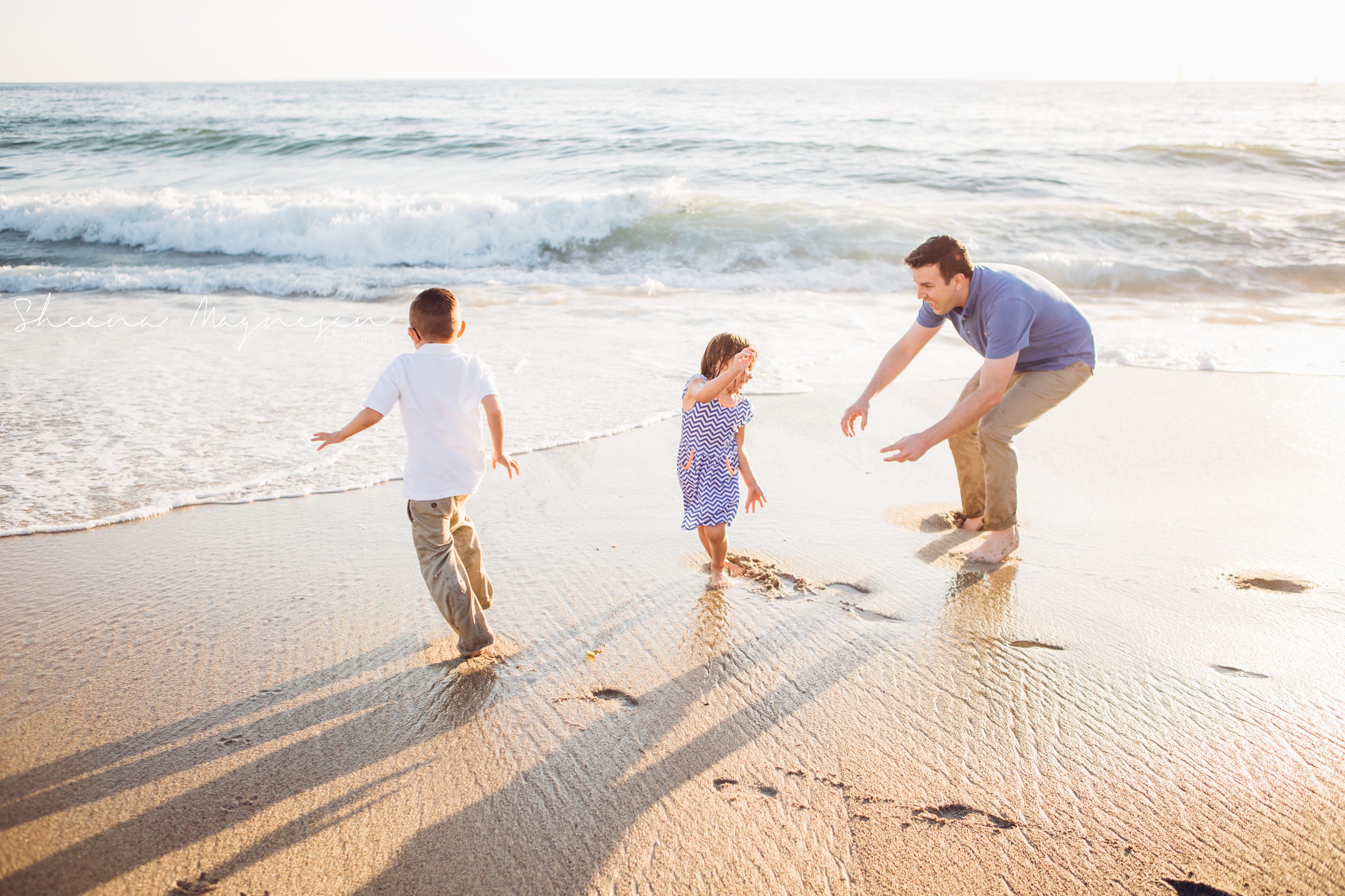 Southern California Beach Family Session with Sheena Magnesen Photography,Sunset Beach Session