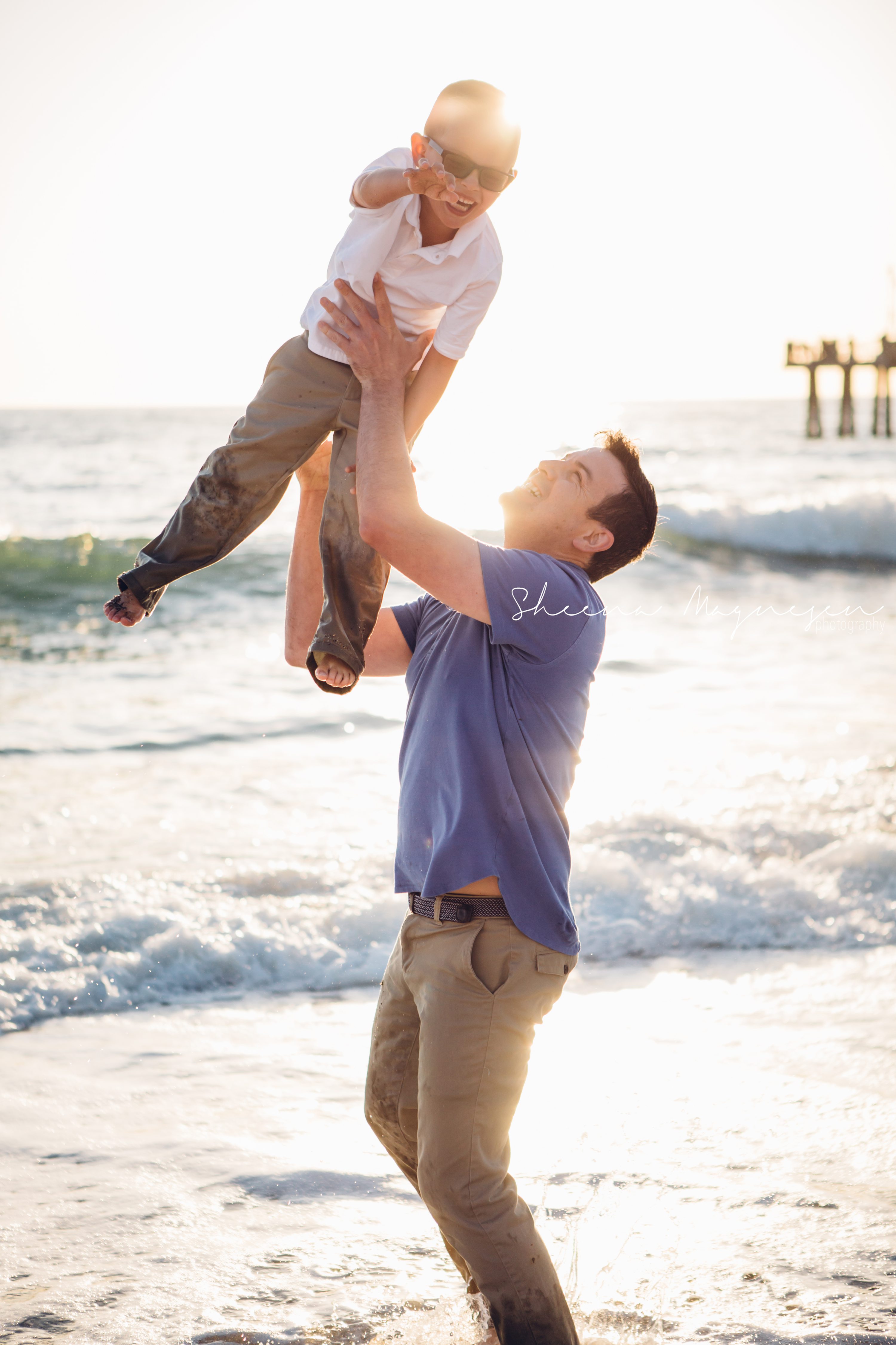 Southern California Beach Family Session with Sheena Magnesen Photography,Sunset Beach Session