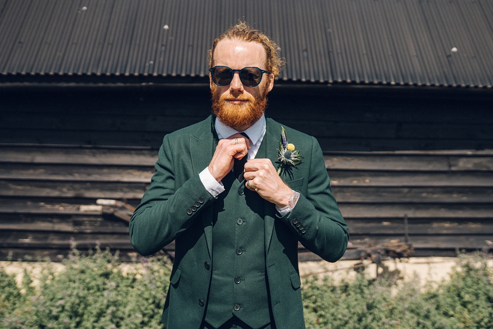 Fun wedding photography,Colourful woodland wedding
