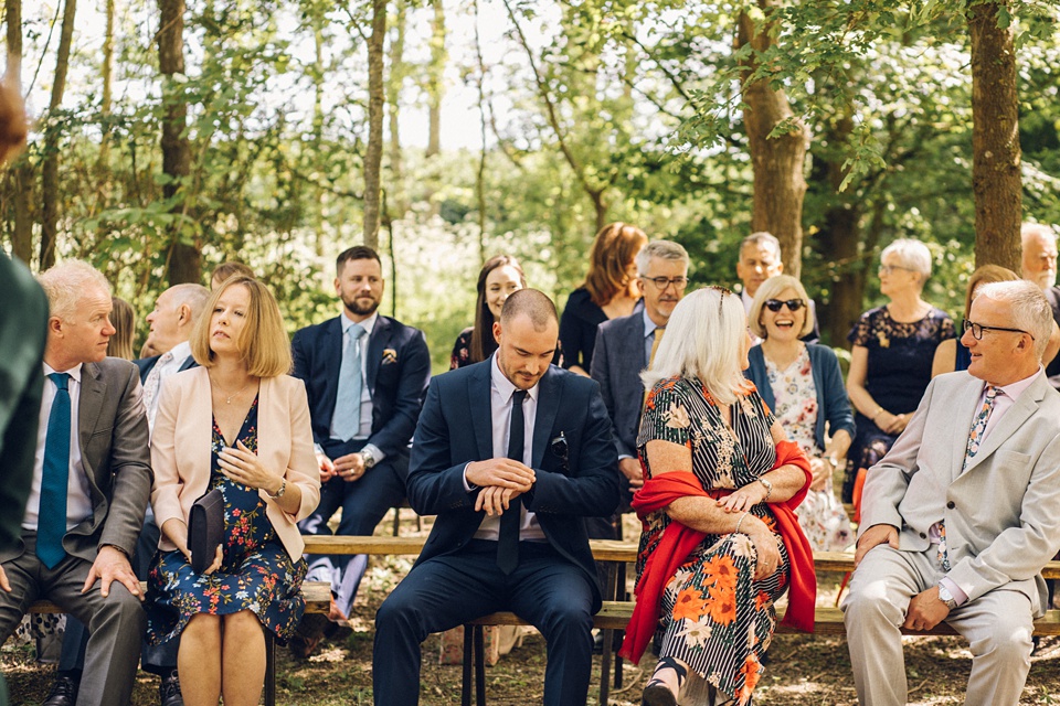 Woodland wedding,Colourful woodland wedding
