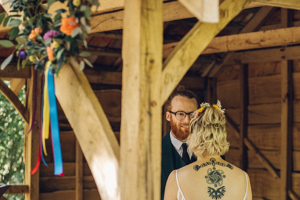 Woodland wedding,alpheton barns wedding