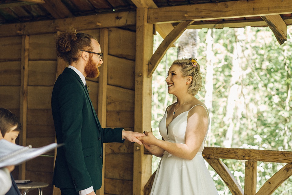 Woodland wedding,alpheton barns wedding