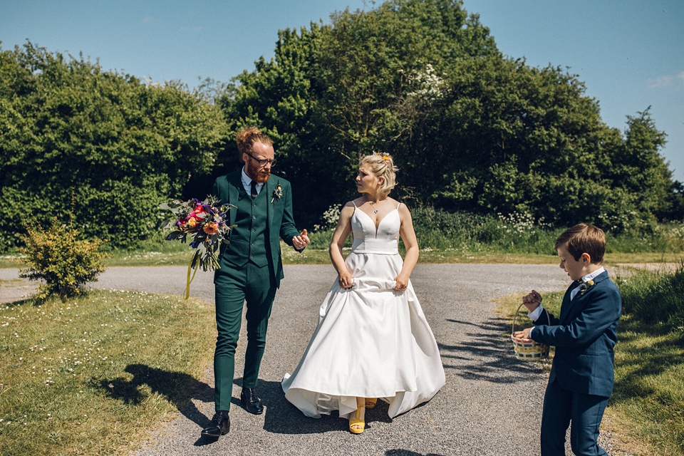 Colourful woodland wedding,alpheton barns wedding