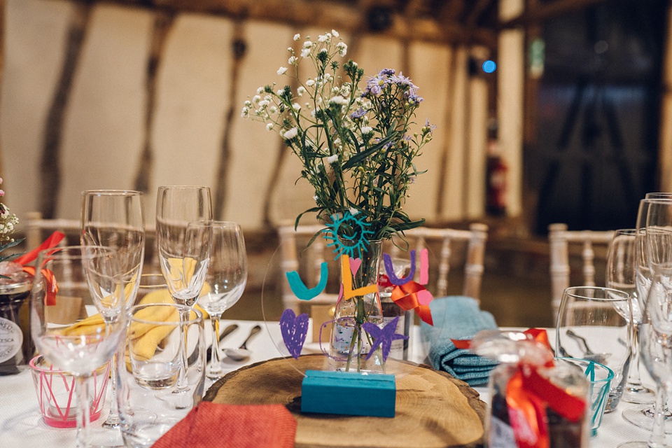 Colourful wedding photographer,Alpheton Hall Barns